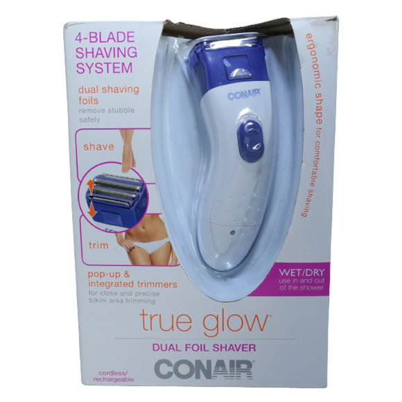 Conair Skincare Conair Women Dual Foil Shaver True Glow 4 Blade